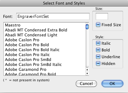select-font-and-styles